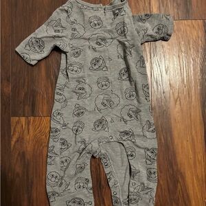 Smash + Tess Gray Kids Footie with Sesame Street  Design